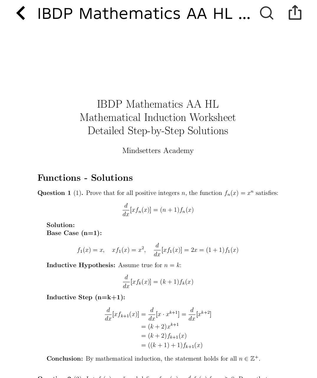 IB Mathematics