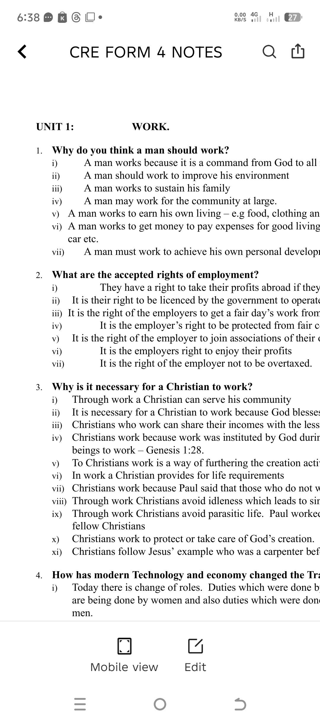 Form 4 CRE notes